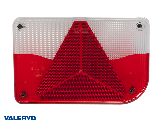 Reservglas Jokon Baklampa Hö 200x130x56mm Triangelreflex och skyltbelysning. (till 3010053)