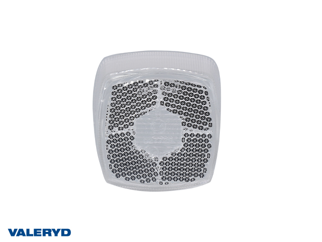 Reservglas Aspöck/Saw/Hella positionsljus vit 62x62x45mm med reflex