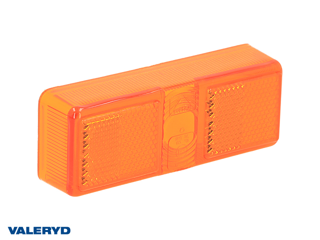 Reservglas Aspöck/Sim/Talmu sidomarkeringslykta 110x41x28mm med reflex