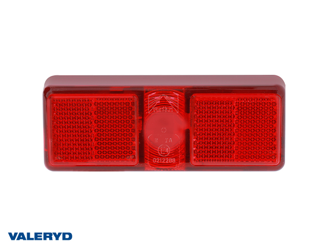 Positionsljus Aspöck/Sim/Talmu 110x41x28mm Röd, reflex