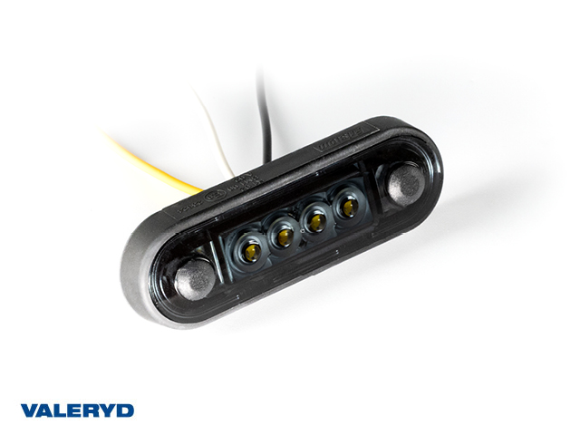 LED Positionsljus Valeryd Arctic Night 84,2×27,7×12,8mm Vit/Gul 12–36V, inkl.150mm Kabel