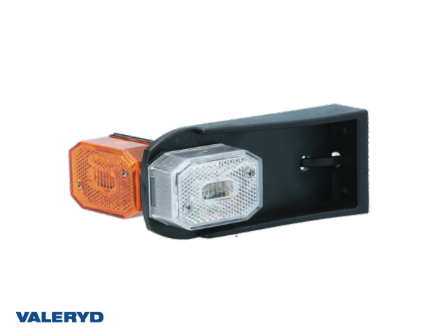 Positionsljus Aspöck Flexipoint vit/orange med hållare 0,25 m DC-kabel