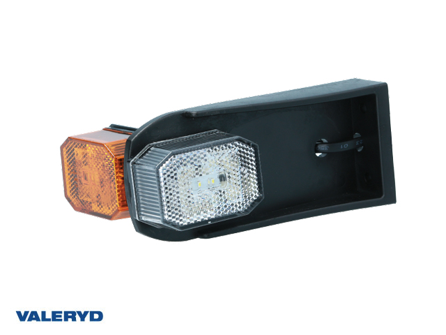 LED Positionsljus Aspöck Flexipoint vit/gul med hållare 0,5 m DC-kabel