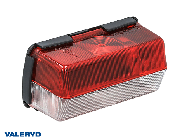 Breddmarkeringslykta Ajba Vit/Röd 90x43x37mm