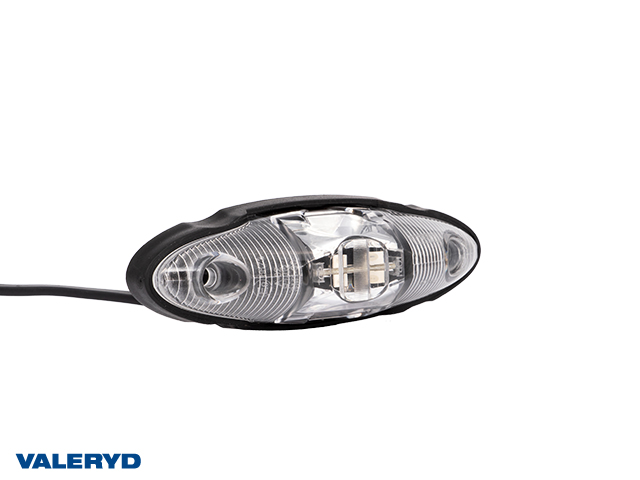 LED Breddmarkeringslykta 122x41x36mm röd/vit/gul 500mm kabel