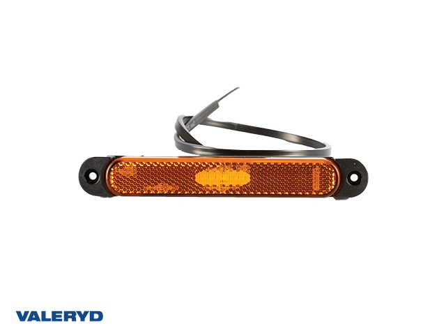 LED Sidomarkeringsljus Valeryd gul med reflex 12-36V 0,5m kabel