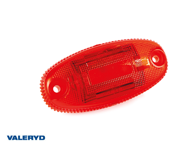 LED Positionsljus Valeryd 73×35,6×18,6mm röd 12–36V, inkl. 150mm Kabel