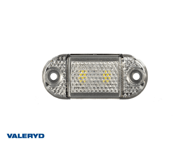 LED Positionsljus Valeryd 65×28×18mm vit 12–36V, inkl. 150mm Kabel