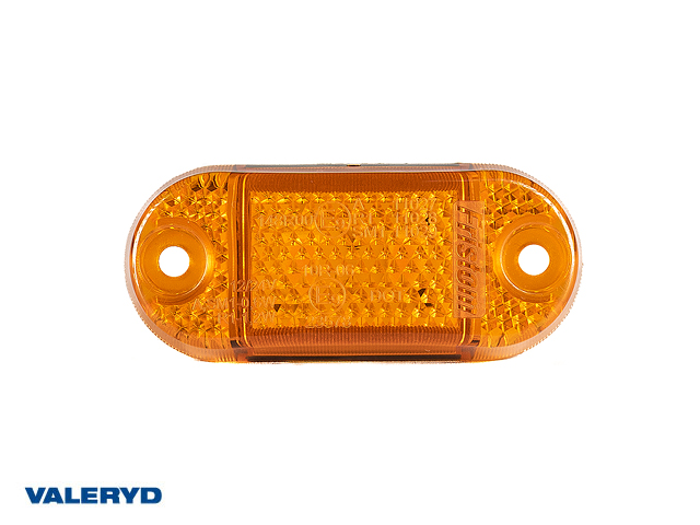 LED Sidomarkeringsljus Valeryd 65x28x18mm gul 12–36V, inkl. 150mm Kabel