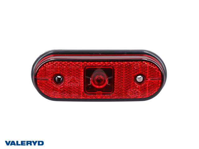 LED Positionsljus Aspöck Unipoint I 119x44x18mm röd 24V P&R med 0,50m Kabel