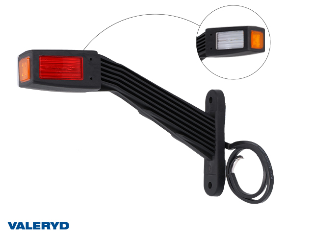 LED Breddmarkeringslykta Valeryd Vä 190.3x128x37,5mm 12-36V 3-funktionella, 0,3m kabel
