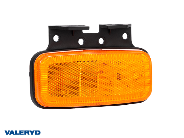 LED Sidomarkeringsljus Valeryd 123x80x38mm Gul, reflex, 12-36V, 0,5 kabel