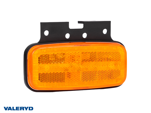 LED Sidomarkeringsljus Gul Valeryd 123x80x38mm Gul, indikator, reflex, Kat 5, 12-36V, 0,5 kabel