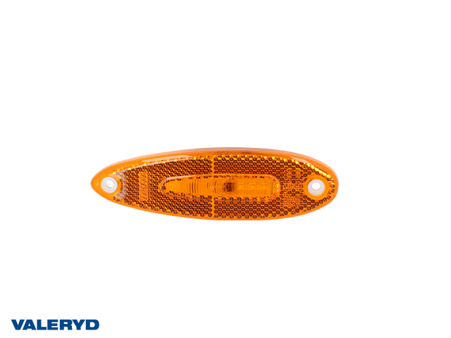 LED Sidomarkeringsljus Valeryd 129x38x11,4mm 12-36V gul inkl. 1m Kabel