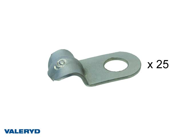 Kabelklämma metall 6 mm (25-pack)