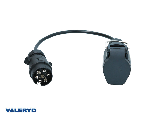 Släpvagnskabel adapter 7-13 pol. 0,5m