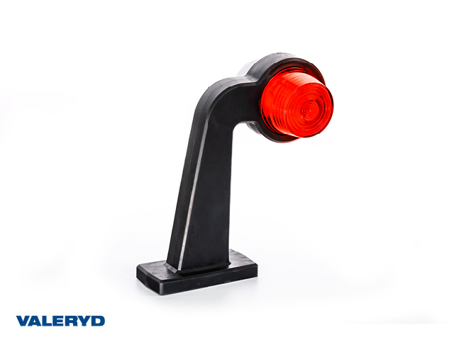 LED Breddmarkeringslykta Valeryd 195x167,5x91,6 vit/röd, 12-36V inkl. 0,3m kabel, vänster
