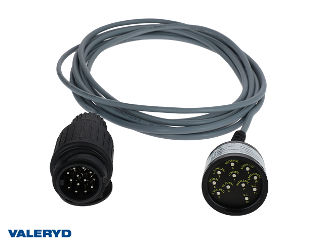 Testare för släpkontakt 13-pol, diod (Fungerar Ej med Canbus system), 4m kabel