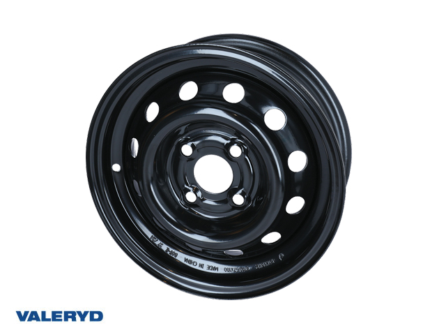 Stålfälg 5.5X14, 4x100, ET30, 750Kg svart