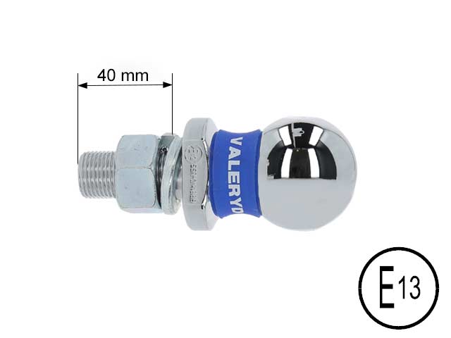 Dragkula 50 mm med 22 mm tapp, E13-godkänd för fordon