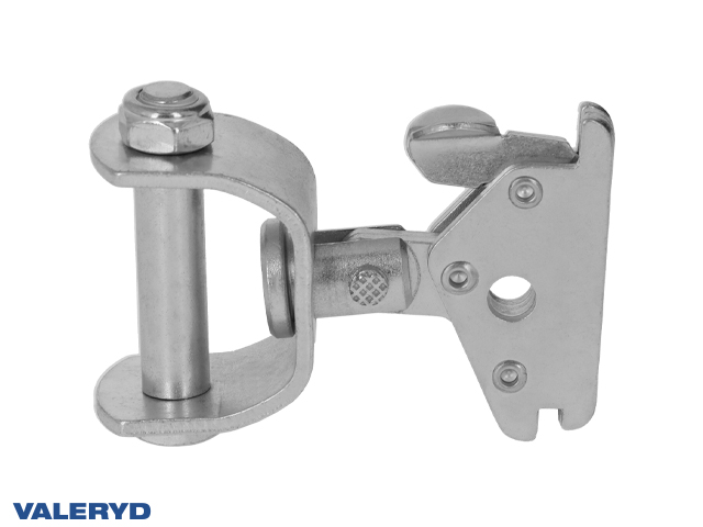 E-Track med dubbelt vridbart U-fäste och fjäderänd 50mm